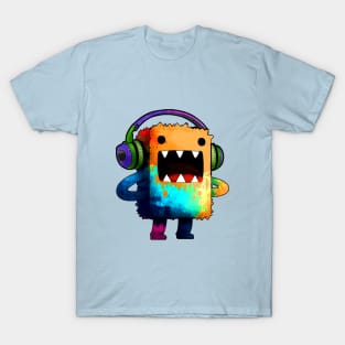 Boxy Monster with Headphones T-Shirt